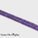 AA Amethyst 5x8mm Round Tube – Natural Dark Purple