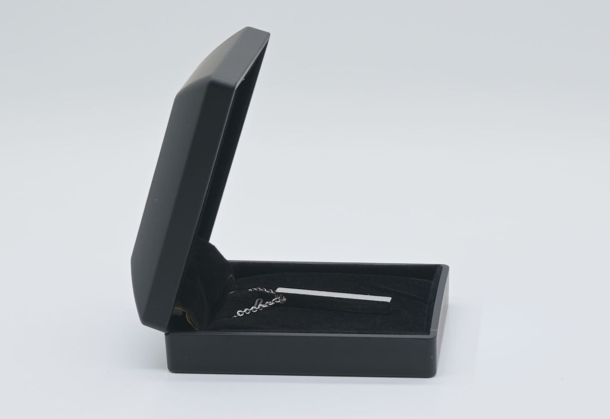 Black LED Box With Velvet Pendant Insert