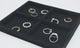 4-Compartment Black Flocked Jewelry Tray Liner - Half Size