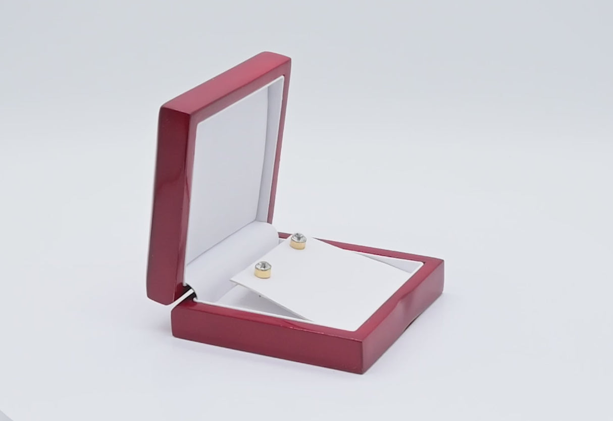 Red Rosewood Jewelry Earring / Pendant Gift Packaging Boxes