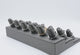 Steel Grey Leatherette 18-Finger Ring Display