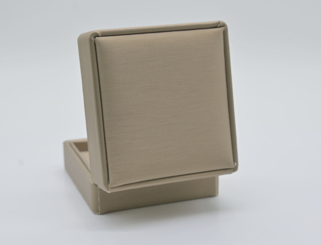 Luxury Bronze Leatherette Jewelry Pendant Gift Boxes