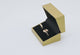 Metallic Gold Leatherette Wide Jewelry Ring Boxes