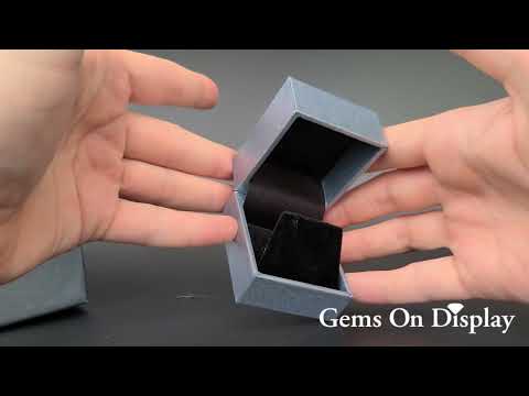 Metallic Silver Leatherette Jewelry Earring Boxes