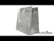 Glossy Grey Euro Tote Gift Shopping Bags, 6-1/2" x 3-1/2" x 6-1/2"