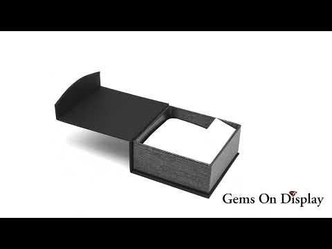 Black and Grey Magnetic Lid Cuff-link and Pin Gift Boxes