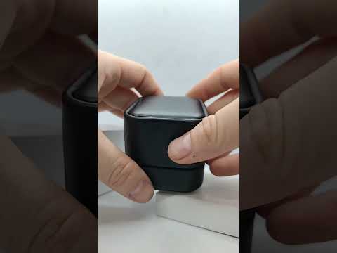 Black Rounded Corner Leatherette Ring Box