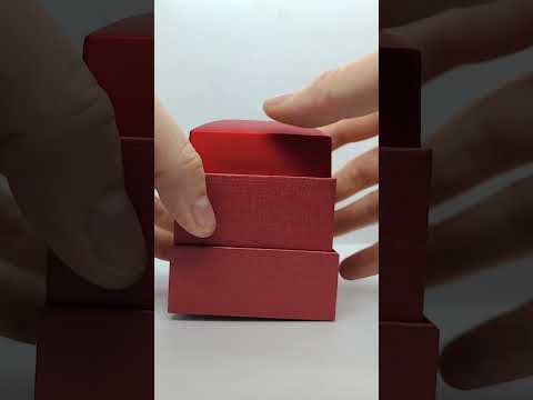 Red Soft Touch Lighted Ring Box