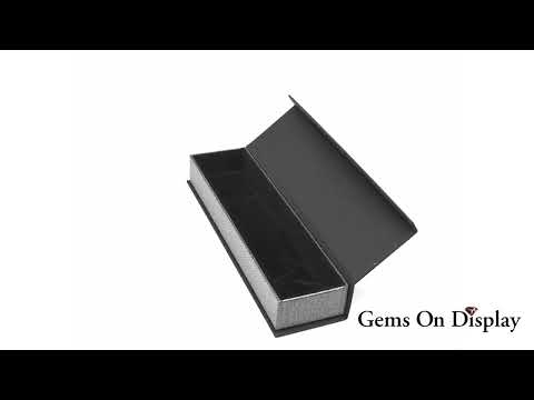 Black and Grey Magnetic Lid Jewelry Bracelet Boxes