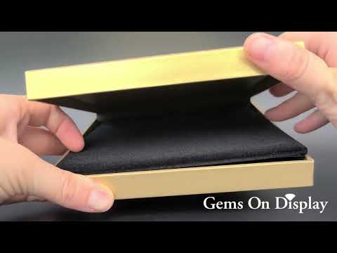 Metallic Gold Jewelry Necklace Packaging Boxes