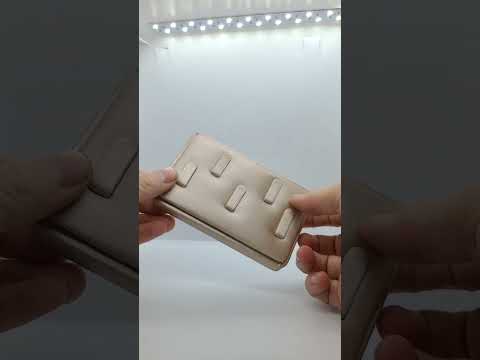 Champagne Pink 5 Clip Jewelry Ring Display