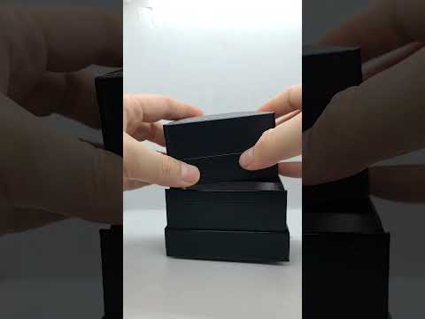 Premium Ribbon Dual Ring Box Black