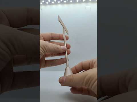 Champagne Pink Leatherette Jewelry Earring T Stand, 6-3/4" Tall