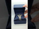 Navy Blue Leatherette Jewelry Bracelet or Watch Pillow Boxes