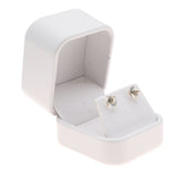 White Leatherette Earring & Pendant Gift Box – Pack of 12