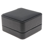 Black Rounded Corner Leatherette Pendant & Earring Box – Pack of 12