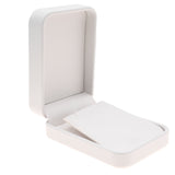 White Leatherette Pendant & Earring Gift Box – Pack of 12