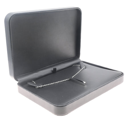 Black Leatherette Necklace Gift Box – Pack of 6