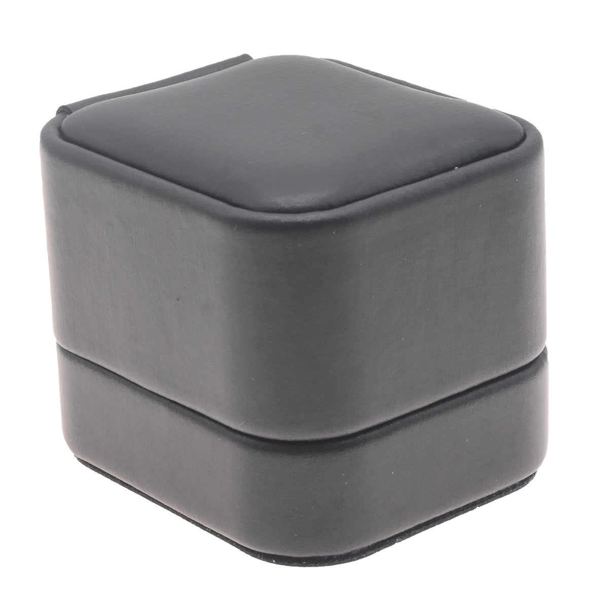 Black Leatherette Ring Gift Box – Pack of 12