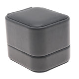 Black Leatherette Ring Gift Box – Pack of 12