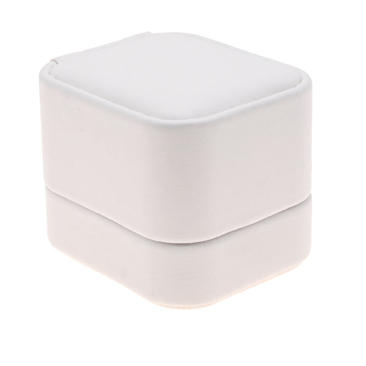 White Leatherette Ring Gift Box – Pack of 12