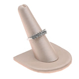 Champagne Pink Single Finger Ring Display – Half Round Base
