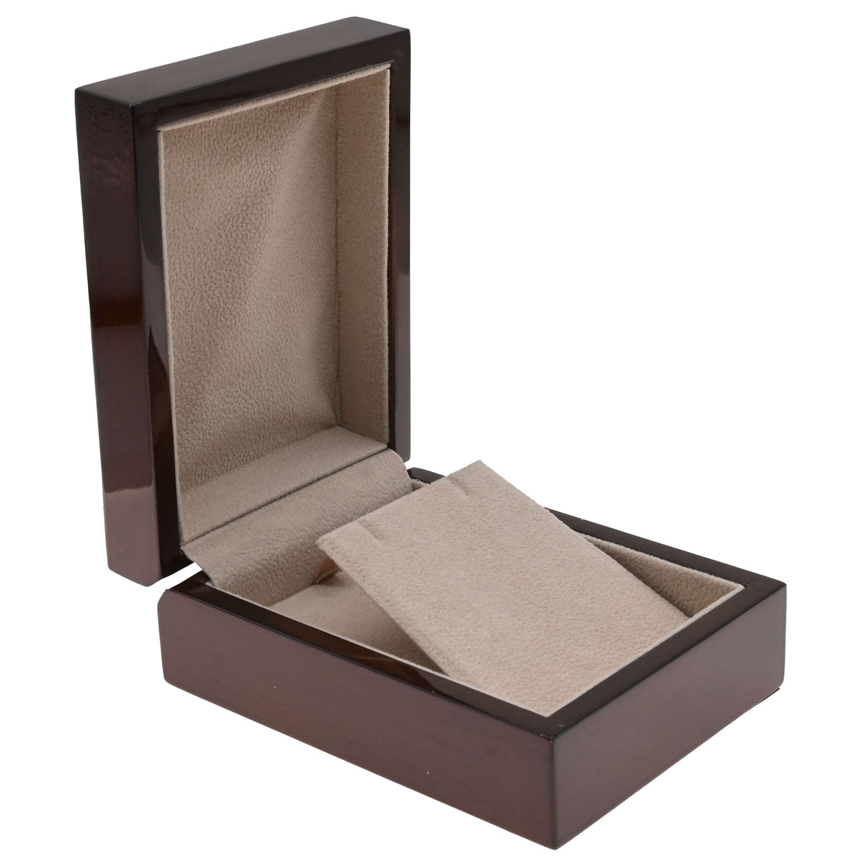 Premium Large Brown Veneer Jewelry Earring or Pendant Box