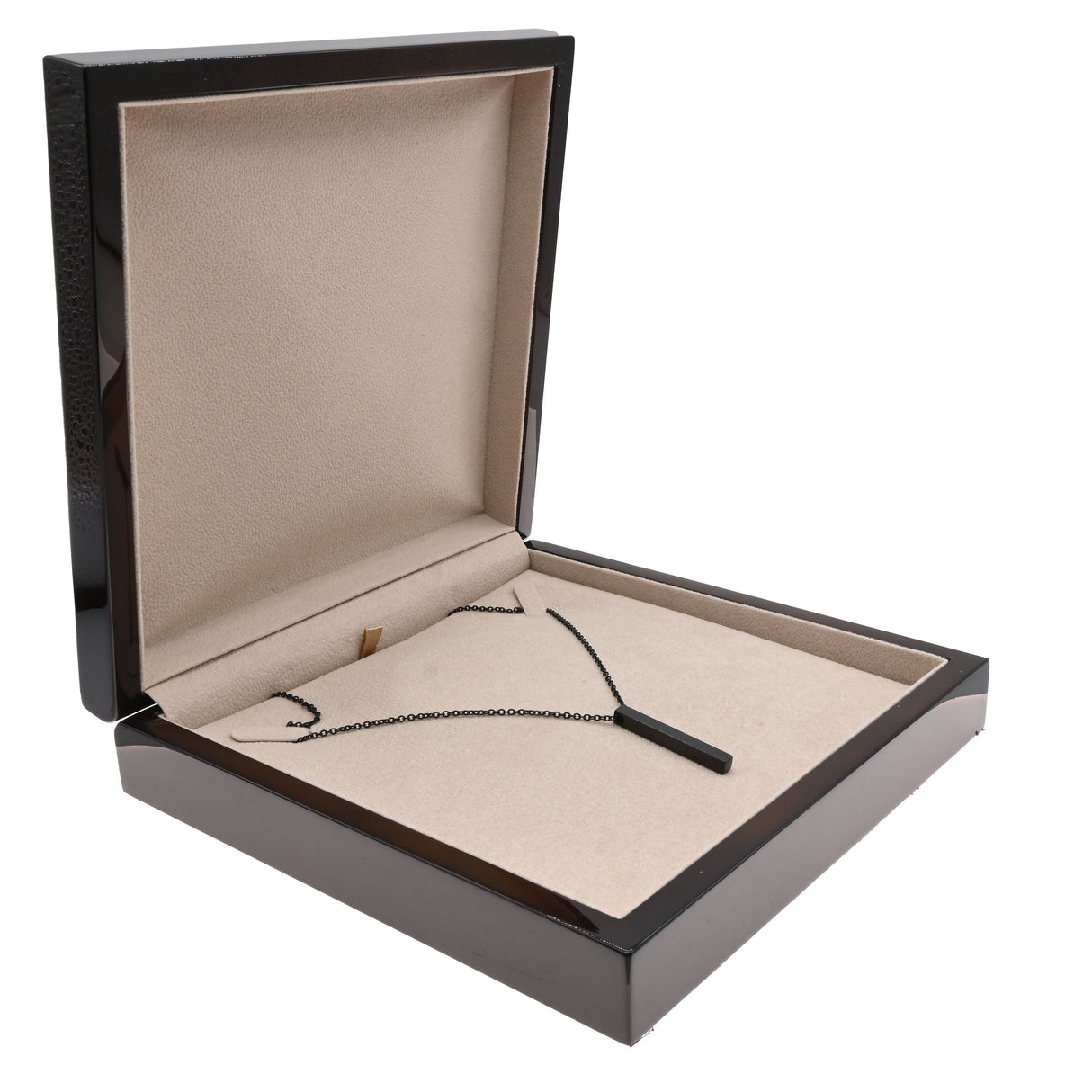 Premium Brown Veneer Jewelry Necklace Display Packaging Box