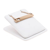White Leatherette Jewelry Earring or Pendant Display Stand