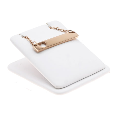 White Leatherette Jewelry Earring or Pendant Display Stand