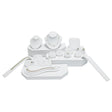White Leatherette 17 Piece Portable Jewelry Display Set
