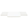 White Leatherette 3 Piece Display Shelf Riser Set