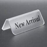 Acrylic New Arrival Display Sign – 3.25" x 1.25"
