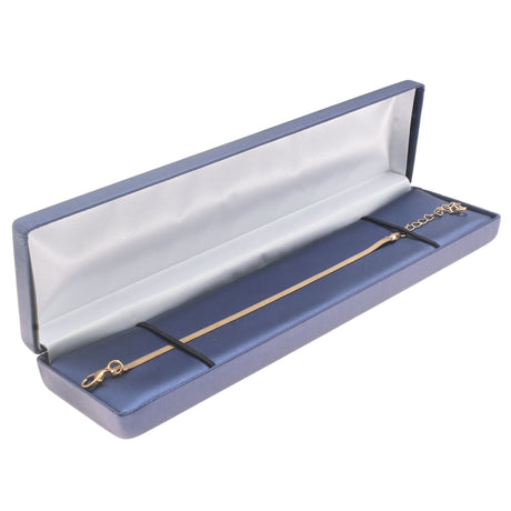 Blue Leatherette Bracelet Box - Pack of 12