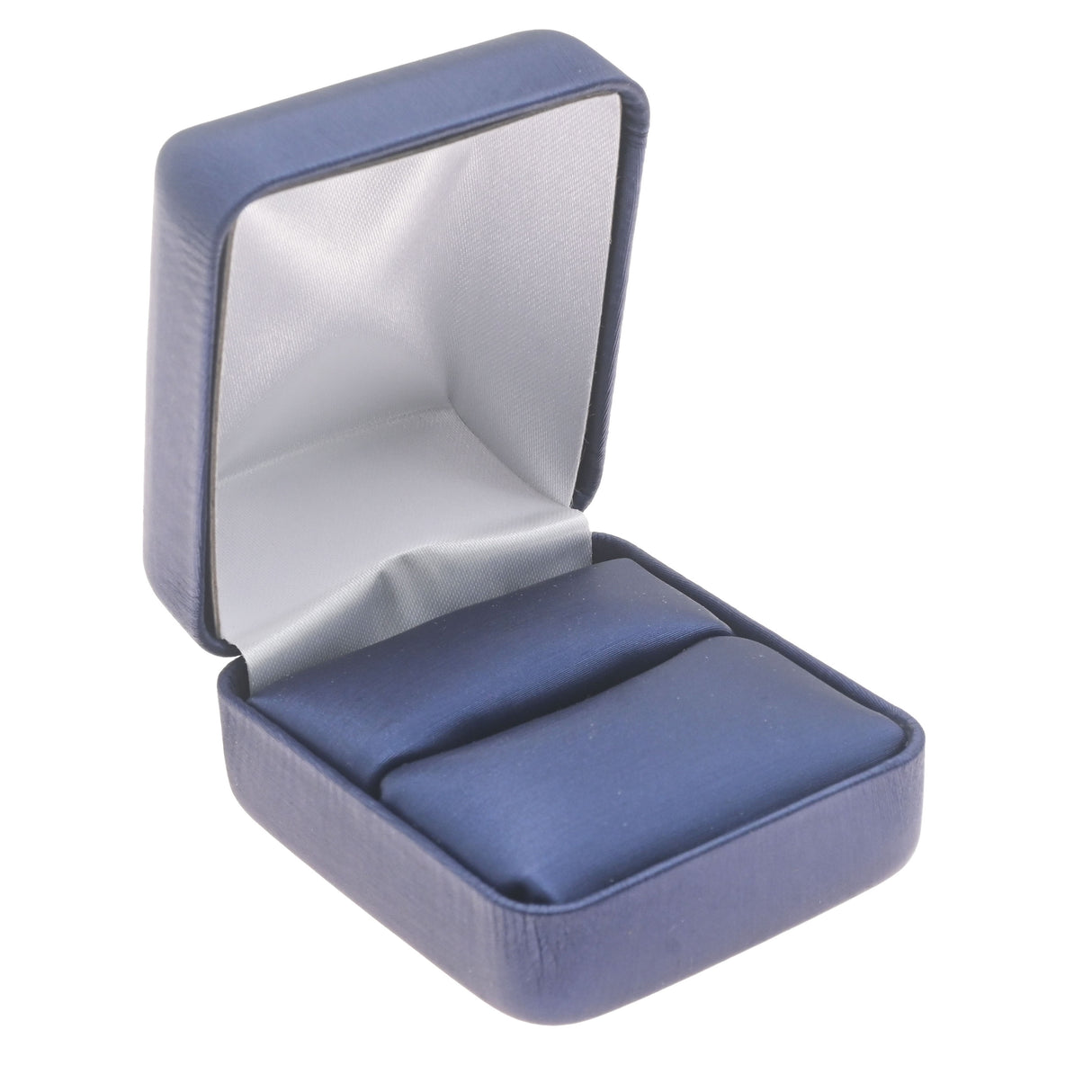 Blue Leatherette Ring Box – Pack of 12