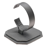 Steel Grey Leatherette C-Shape Watch Display Stand