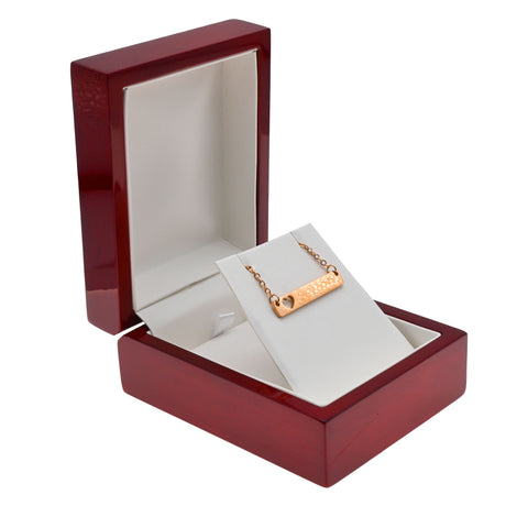 Red Rosewood Jewelry Pendant Packaging Boxes