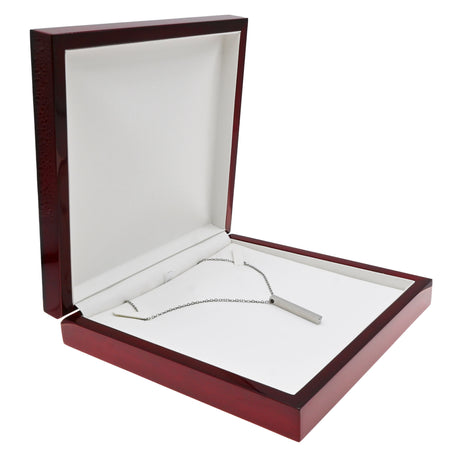 Red Rosewood Jewelry Necklace Boxes