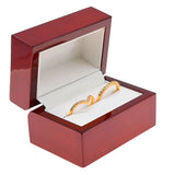 Red Rosewood Dual Jewelry Ring Gift Packaging Boxes