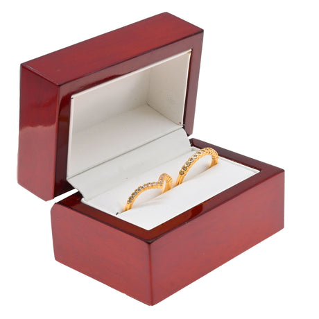 Red Rosewood Dual Jewelry Ring Gift Packaging Boxes