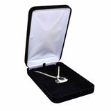 Black Velvet Jewelry Necklace / Chain Gift Boxes