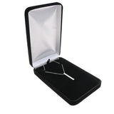 Black Velvet Necklace & Chain Gift Boxes, 4-1/4" x 7" – 6 Pack