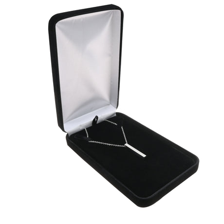 Black Velvet Necklace & Chain Gift Boxes, 4-1/4" x 7" – 6 Pack