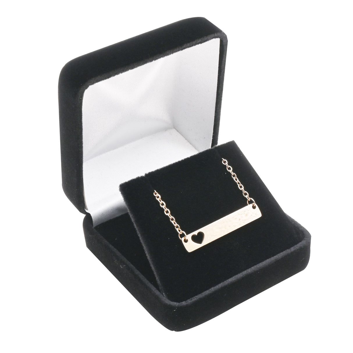 Black Velvet Jewelry Pendant Gift Boxes, Sold in Packs of 12