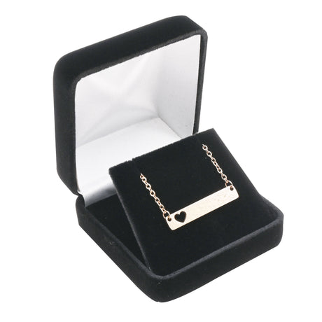 Black Velvet Jewelry Pendant Gift Boxes, Sold in Packs of 12